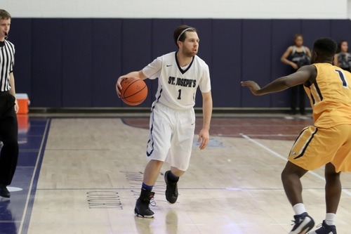 Mike Murray playing college basketball at St. Joseph's